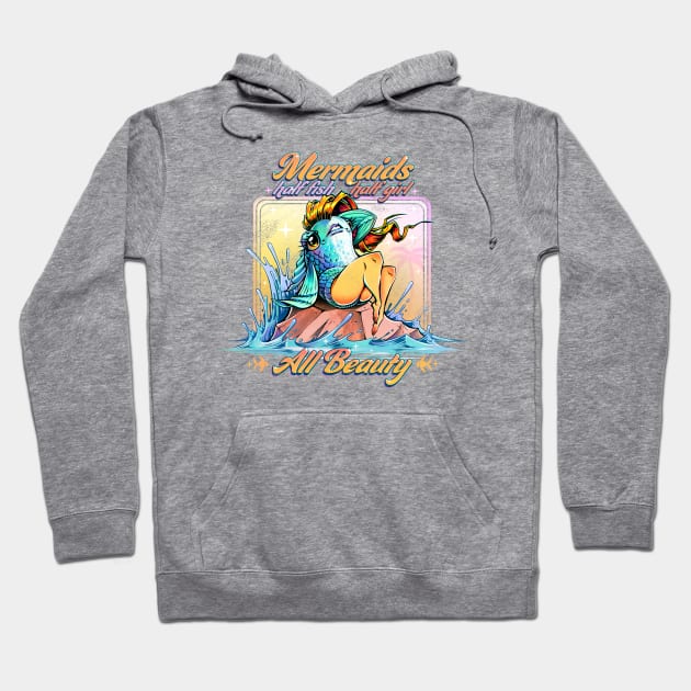 Inverted Mermaid Hoodie by andremuller.art